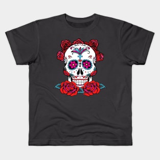 Dia De Los Muertos, Sugar Skull Design Kids T-Shirt